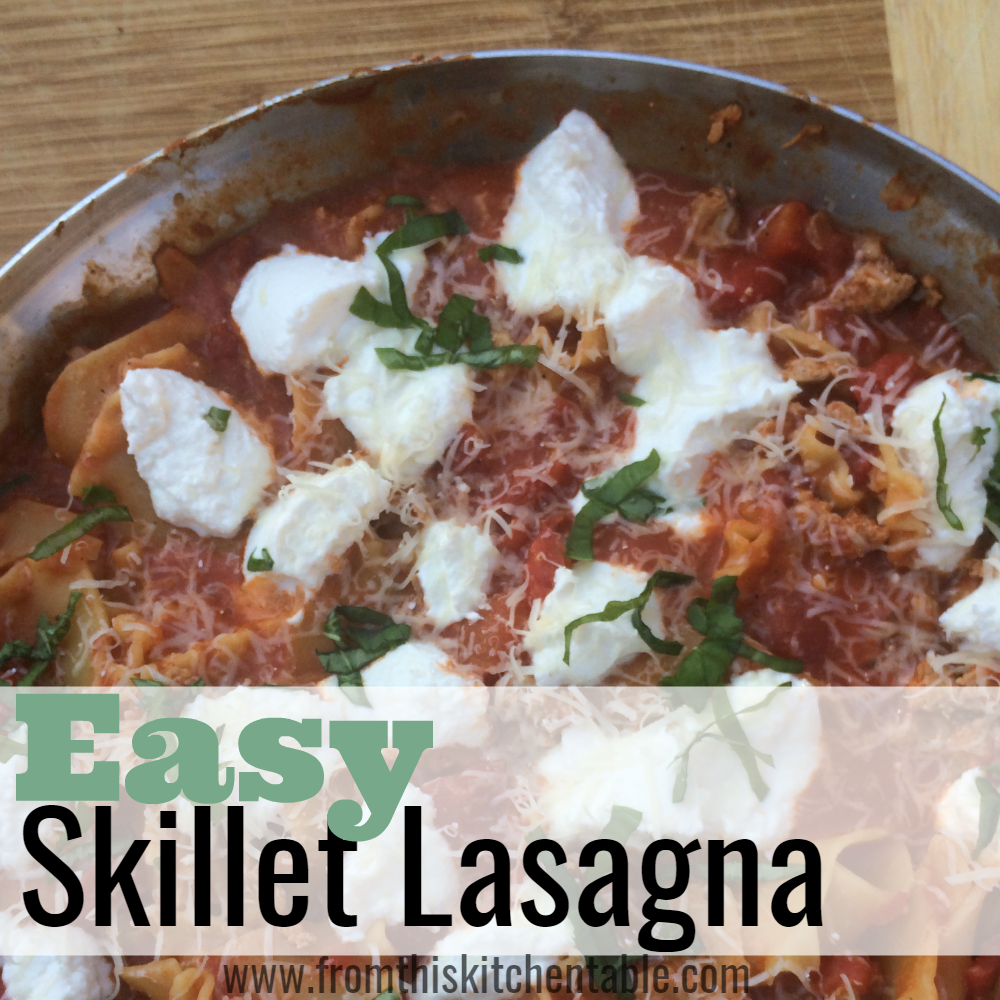 Easy Skillet Lasagna