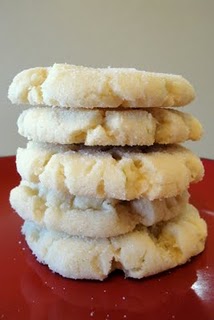coconut lime sugar cookies stacked